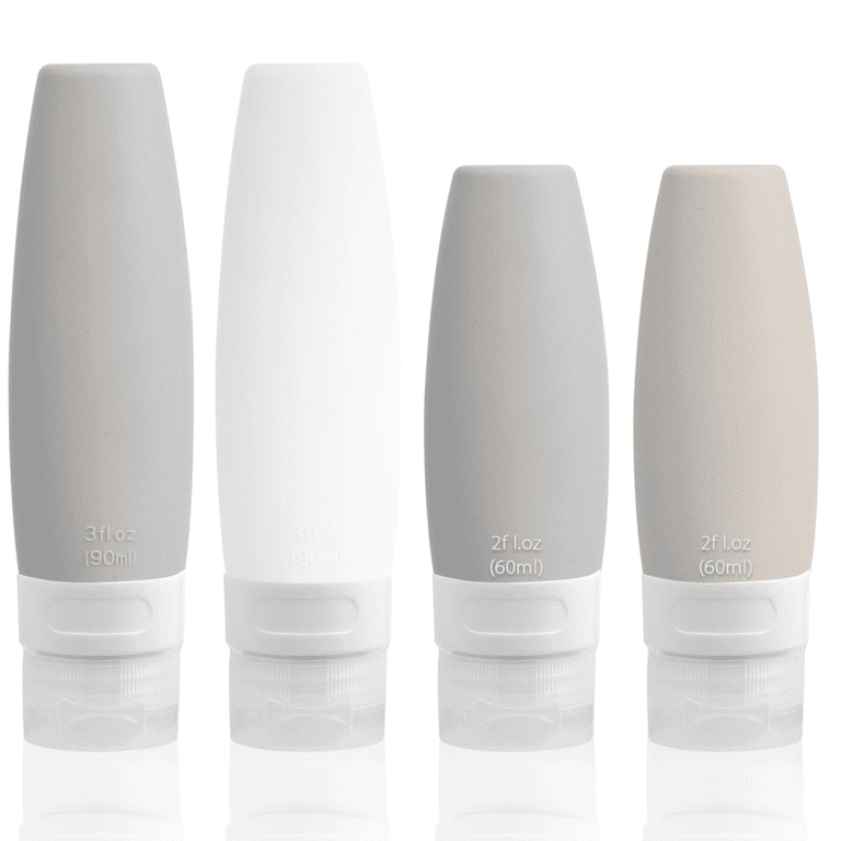Cosywell Travel Size Toiletries Plastic Squeeze Bottles 4pcs 3.4 oz TS –  TweezerCo