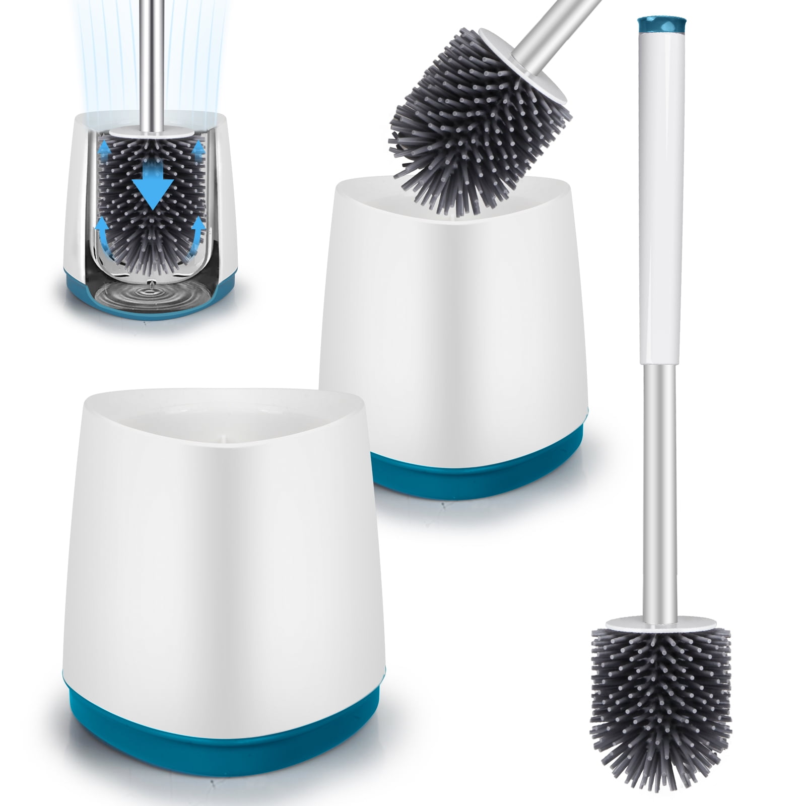 Silicone Toilet Brush Holder, Toilet Bowl Brushes Holders