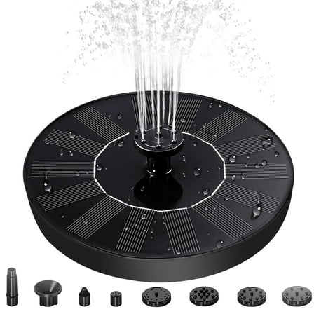 SUPTREE Garden Solar Fountain Pump for Bird Bath with Outdoor Water Fountains