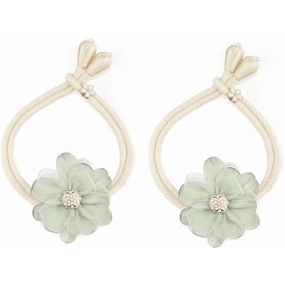 SUQ I OME Lotus Flower Green Curtain Tiebacks