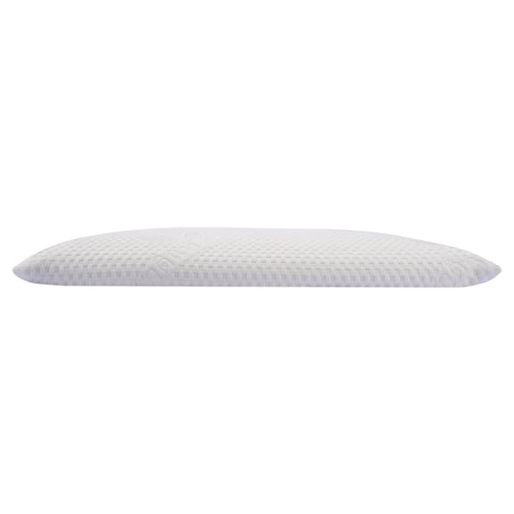 SUQ I OME Slim Latex Pillow - 1.5 Inch Low Profile Thin Pillow for Stomach, Back, or Side Sleepers, White
