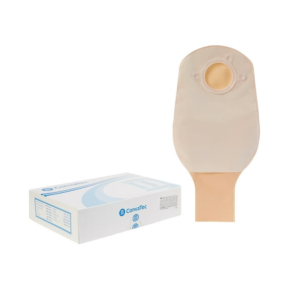 SUR-FIT Natura Two-Piece Mold-to-Fit Drainable Pouch, 1-3/4'' Flange & 12" Length, Opaque, 10 Count