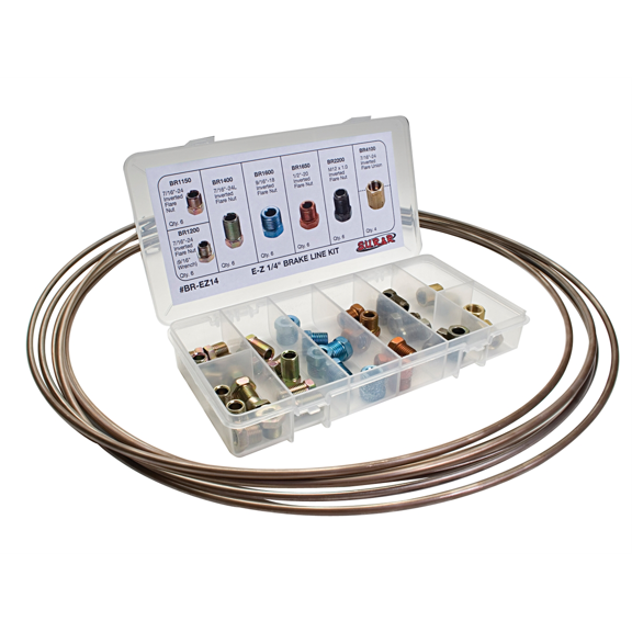 SUR&R Auto Parts BR-EZ14 E-Z 1/4" Brake Line Replacement Kit
