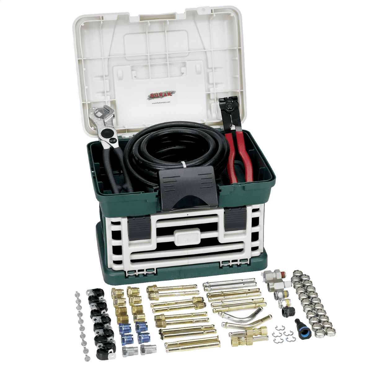 SUR&R Auto TR555 Deluxe Transmission Oil Cooler Line Repair Kit