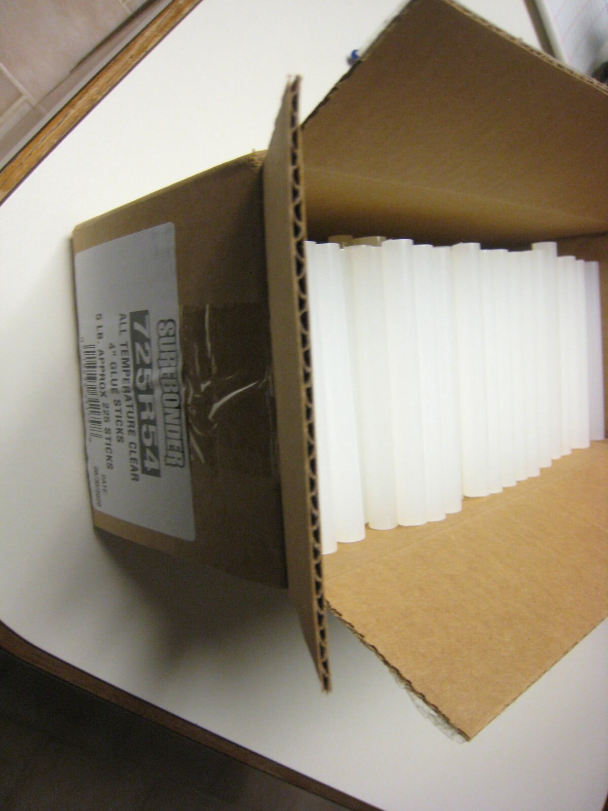 SUREBONDER 725R54 5 LBS (225pc) 0.44" x 4" All Temperature Clear Hot Glue Stick