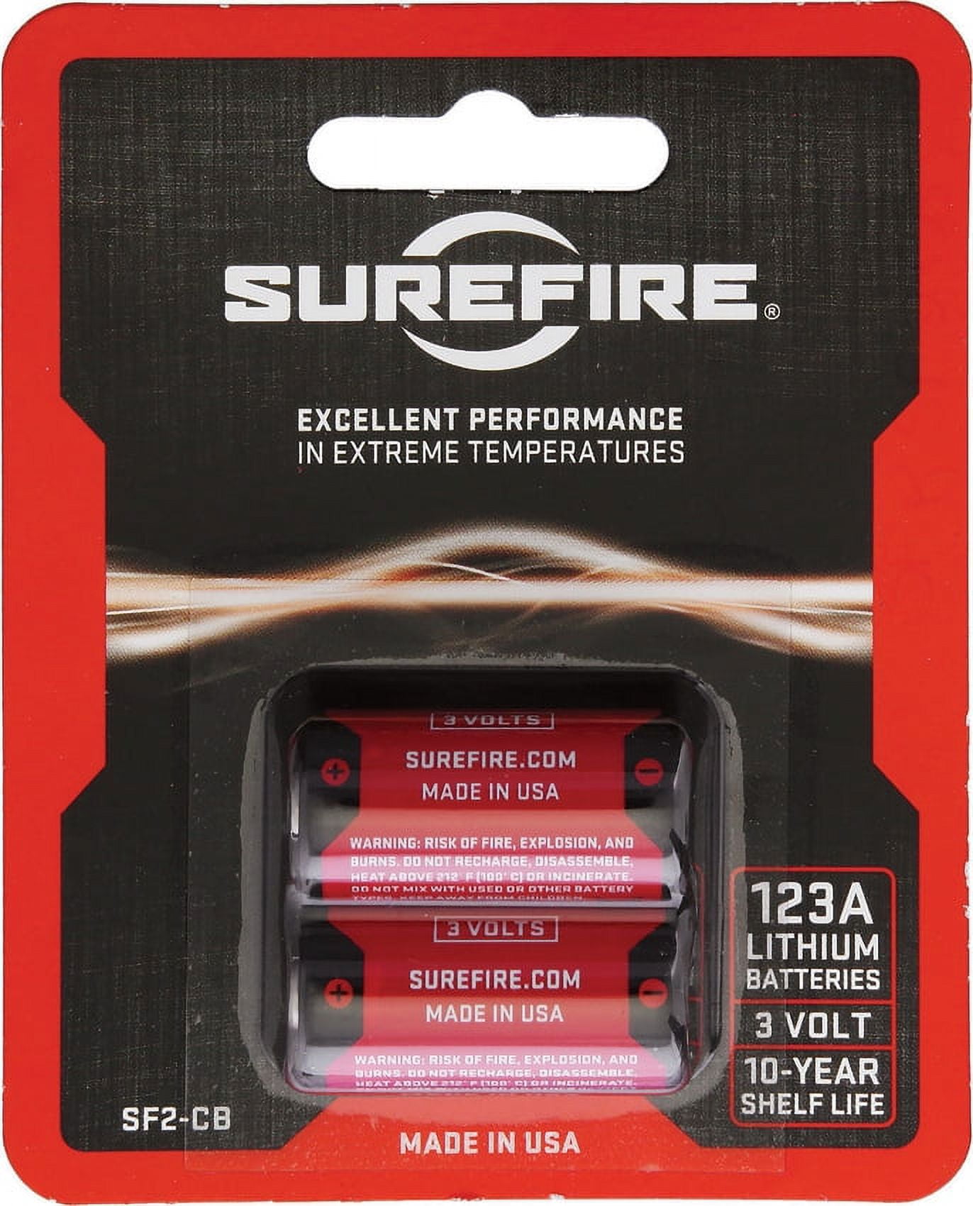 SUREFIRE SF123A BATTERIES 2PK - Walmart.com