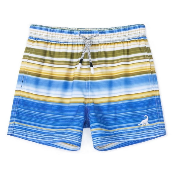 SURF CUZ Boys Swim Trunks with Boxer Brief Liner Toddler Boy Stretch Swimsuit Shorts Quick Dry Swimming Trunks Bathing Suit
