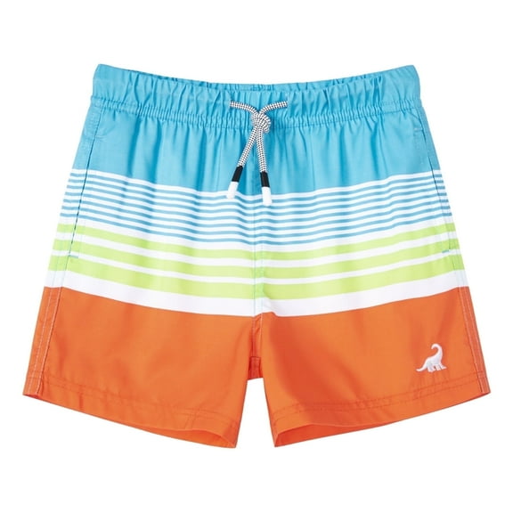 SURF CUZ Boys Swim Trunks with Boxer Brief Liner Toddler Boy Stretch Swimsuit Shorts Quick Dry Swimming Trunks Bathing Suit