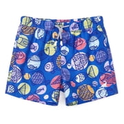 SURF CUZ Boys Swim Trunks with Boxer Brief Liner Toddler Boy Stretch Swimsuit Shorts Quick Dry Swimming Trunks Bathing Suit