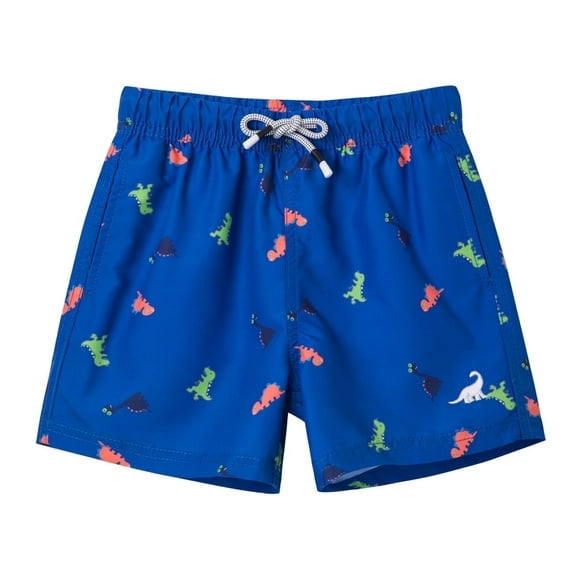 SURF CUZ Boys Swim Trunks with Boxer Brief Liner Toddler Boy Stretch Swimsuit Shorts Quick Dry Swimming Trunks Bathing Suit