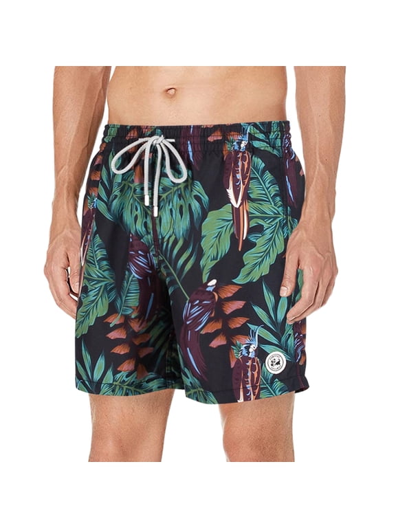 Men's Swim Trunks Quick Dry Beach Swim Shorts for Men with Mesh Lining, up to Size 3XL