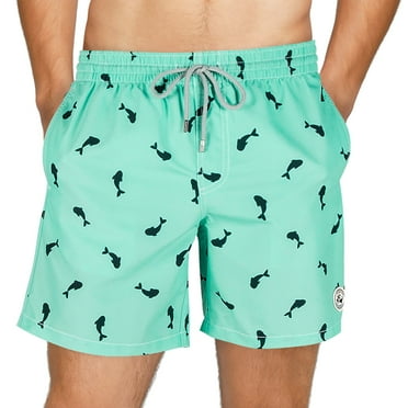 SURF CUZ Men's Swim Trunks Quick Dry Beach Swim Shorts for Men with Mesh Lining, up to Size 3XL