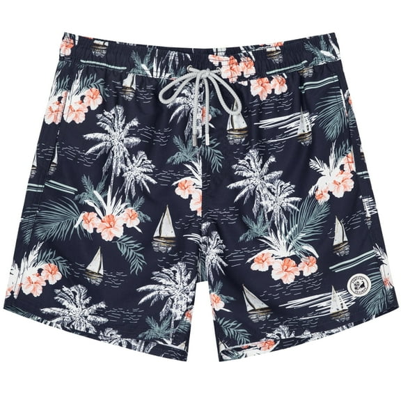 SURF CUZ Men's Swim Trunks Quick Dry Beach Swim Shorts for Men with Mesh Lining, up to Size 3XL