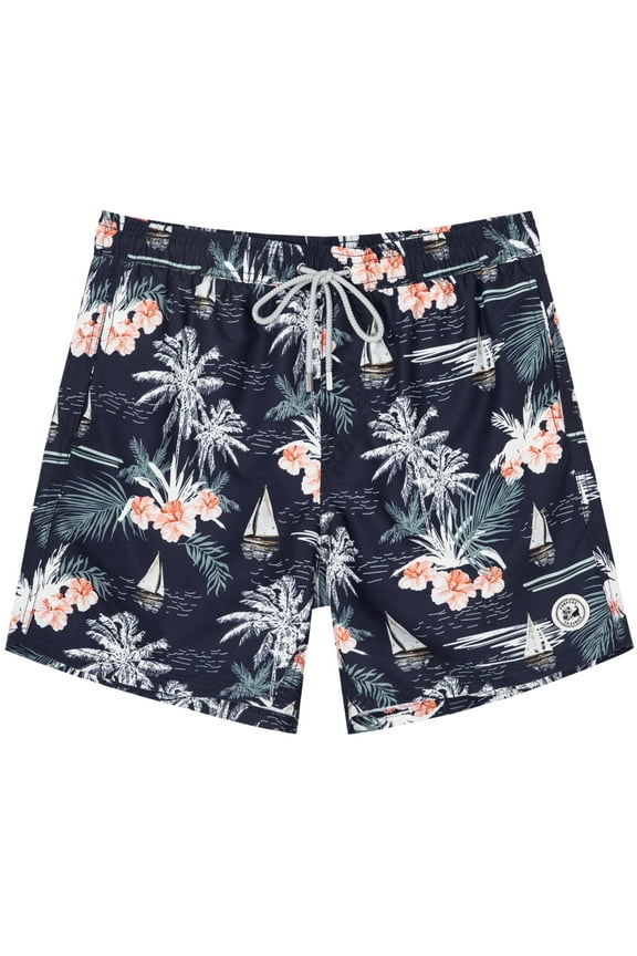 Men's Swim Trunks Quick Dry Beach Swim Shorts for Men with Mesh Lining, up to Size 3XL