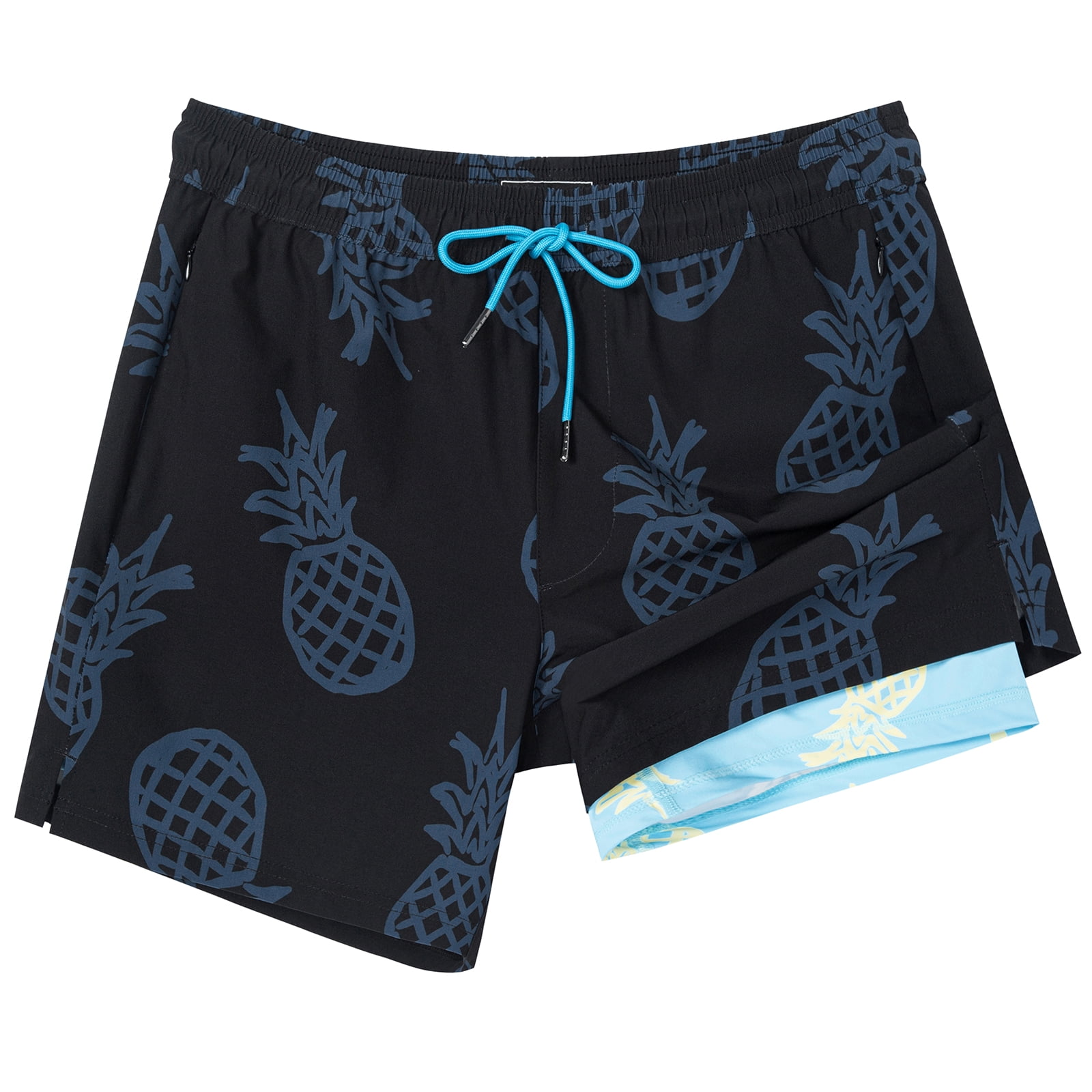 Black pineapple swim trunks clearance