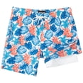 thumbnail image 1 of SURF CUZ Mens Swim Trunks with Compression Liner Quick Dry Swim Shorts 7" Swimming Trunks Stretch Zipper Pockets, 1 of 9