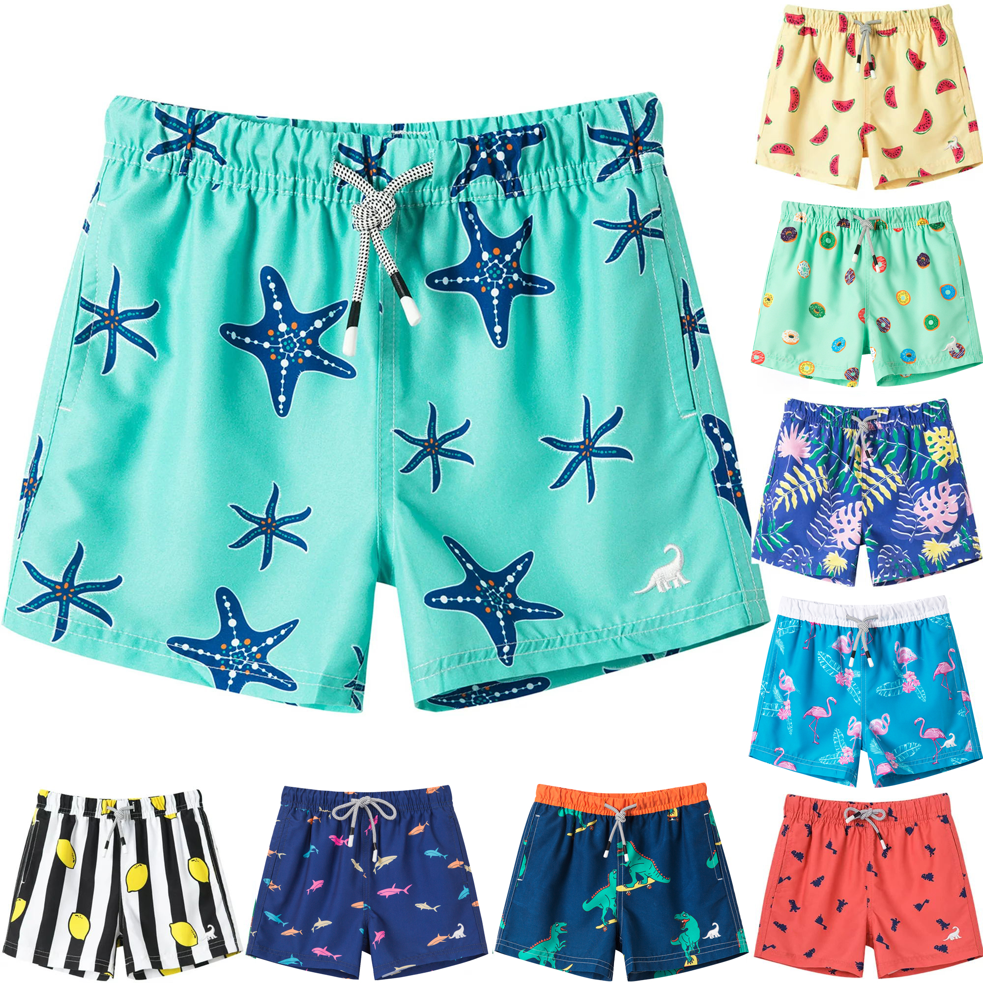 SURF CUZ Toddler Boys Swim Trunks Baby Swimwear Mesh Lined Little Boys SURF CUZ Toddler Boys Swim Trunks Baby Swimwear Mesh Lined Little Boys