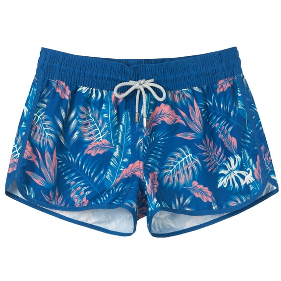 SURF CUZ Women's Swim Shorts Quick Dry Drawstring Swimsuit Bottoms Beach Board Shorts for Women