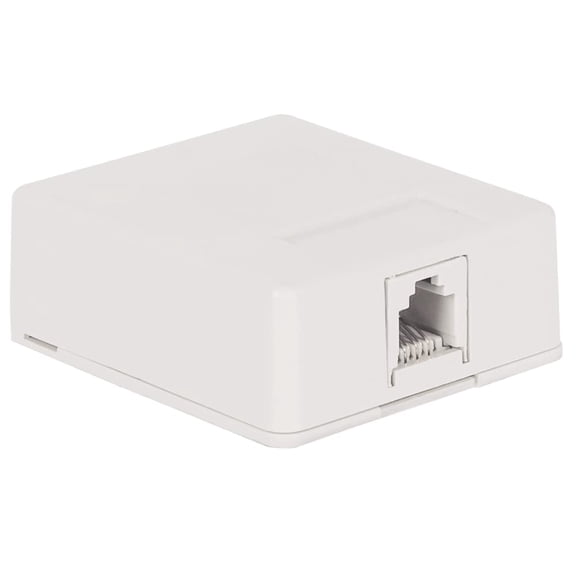 SURFACE MOUNT JACK- 6P6C- WHITE BY ICC