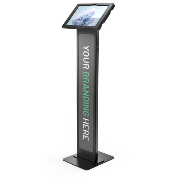 Surface Pro 8-11 Apex Enclosure Brandable Floor Stand Black