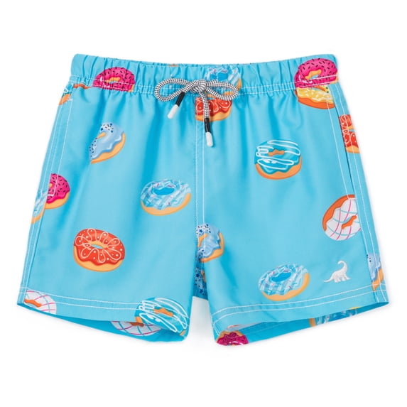 SURFCUZ Boys' Swim Trunks Quick Dry Kids Swimwear Mesh Lined Boy Swim Shorts, UPF 50+, Sizes 2T-12