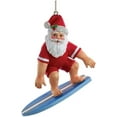 thumbnail image 1 of SURFING SANTA Coastal Beach Christmas Ornament, by Kurt Adler, 1 of 3