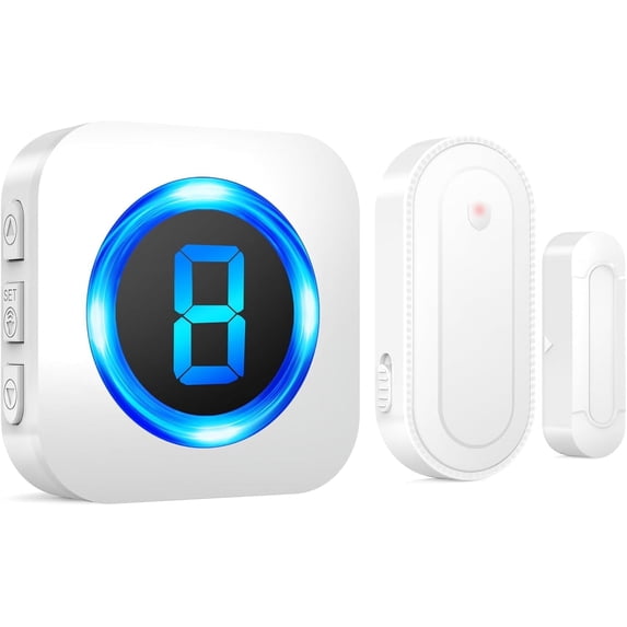 KOMOMOPLUS, Open Door Alarm System, KM15M-1T1, 600FT Range, White ...