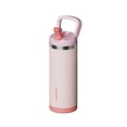 thumbnail image 1 of SURFVEN 18 oz Stainless Steel Double Wall Insulated Water Bottle with Flip-up Straw Lid, Pink, 1 of 10