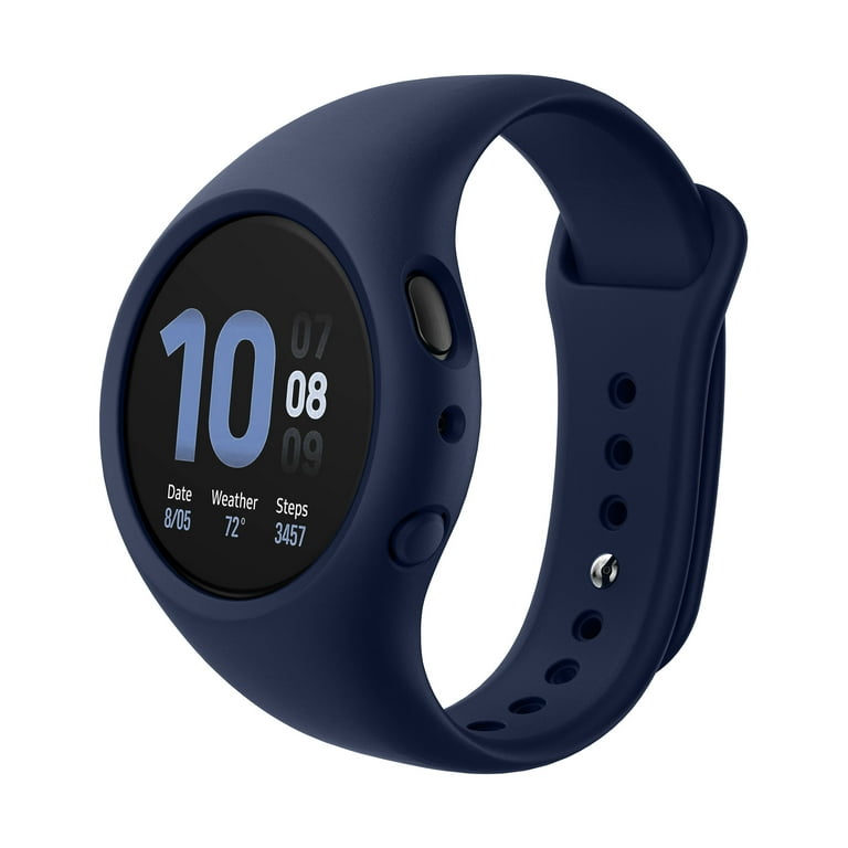 SURITCH Band Compatible with Galaxy Watch Active 2 44mm Soft Silicone Protective Case with Strap Bands for Samsung Watch Active 2 Sport Wristbands