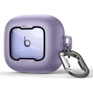 SURITCH for Beats Powerbeats Pro 2 2025 Case, Magnetic Locking, Shockproof Bumper Protective Cover with Carabiner, Keyring and Cleaner Kit, Purple
