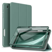 Suritch Leather Case for Samsung Galaxy Tab S6 Lite 10.4 Inch with Built in Screen Protector and S-Pen Holder, Auto Sleep/Wake, Green