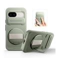 thumbnail image 1 of Suritch for Google Pixel 9a Phone Case with 360° Rotatable Hand Strap Grip Holder, Invisible Kickstand and Slide Camera Cover, Rugged Shockproof Protective Cover, Green, 1 of 10