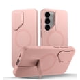 thumbnail image 1 of SURITCH Phone Case for Samsung Galaxy S25 FE, Magnetic Protective Cover with Camera Cover and Adjustable Metal Kickstand, Pink, 1 of 9