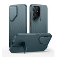 thumbnail image 1 of SURITCH for Samsung Galaxy S25 Case, Magnetic Protective Cover with Camera Cover and Adjustable Metal Kickstand, Lake Green, 1 of 8
