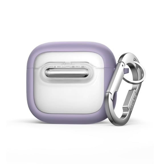 Suritch Case for AirPods 4 Generetion Wireless Earbuds Compatible with MagSafe Charging, with Secure Lock, Carabiner and Cleaning Kit, Purple