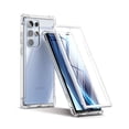 thumbnail image 1 of SURITCH for Samsung Galaxy S22 Ultra Clear Case 6.8" (Only), [Built-in Screen Protector] Full Body Protective Hard Shell+Soft TPU Phone Case for Samsung S22 Ultra -(Full Clear), 1 of 7