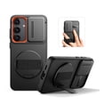 thumbnail image 1 of Suritch Phone Case for Samsung Galaxy S25 FE with 360° Rotatable Hand Strap Grip, Invisible Kickstand and Slide Camera Cover, Rugged Shockproof Protective Cover, Black, 1 of 7