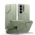 thumbnail image 1 of SURITCH for Samsung Galaxy S25 FE Case, Magnetic Protective Cover with Camera Cover and Adjustable Metal Kickstand, Sage Green, 1 of 9