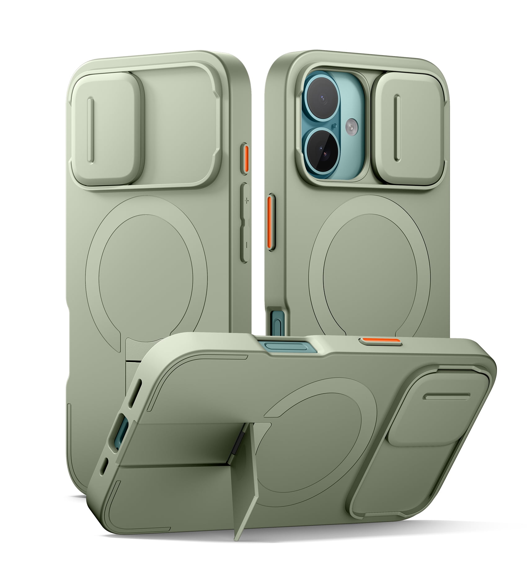 SURITCH for iPhone 16 Case with Magnetic Camera Slide Cover and ...