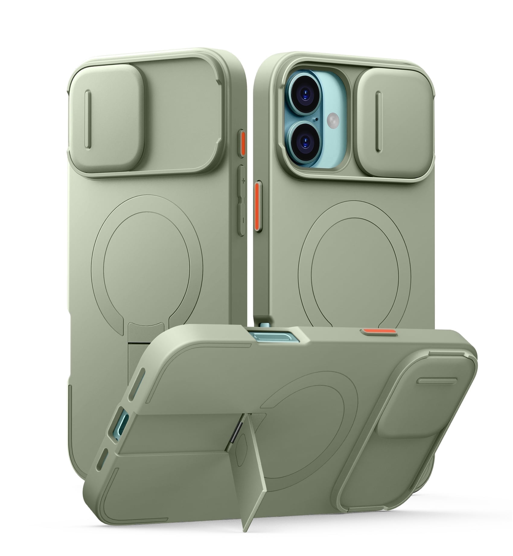 SURITCH for iPhone 16 Plus Case with Magnetic Camera Slide Cover and ...