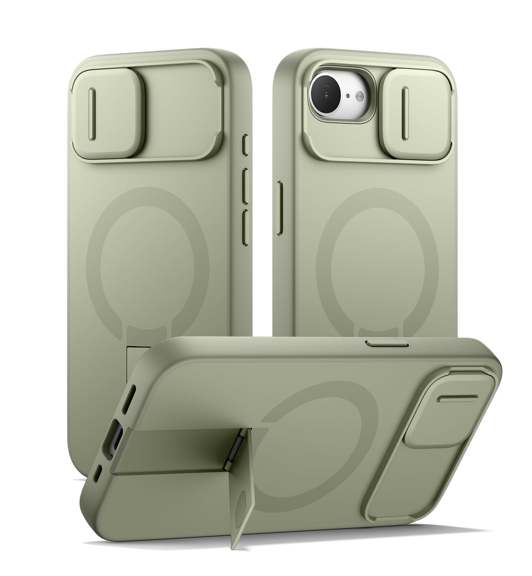 SURITCH for iPhone 17e / 16e Case with Magnetic Camera Slide Cover and ...