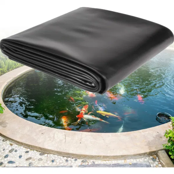 SURJION 2 Pieces Heavy Duty Pond Liner 5x10FT, 16 Mil Thickness HDPE