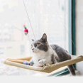 SURJION Cordless Cat Window Perch, Cat Hammock with 4 Suction Cups