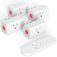 thumbnail image 1 of SURNICE Pro Long Range Remote Control Outlet - 3-Outlet Wireless Power Strip with 260ft RF Signal, 15A/1800W Heavy Duty, FCC Certified for Smart Home/Office, 1 of 1