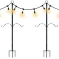 Free Shipping! SURNIE Outdoor String Light Poles: 8.6FT Tall Patio ...