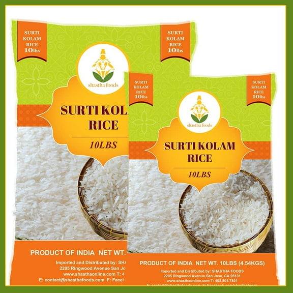 SURTI KOLAM RICE 10 LBS -(PACK OF 2) T-L