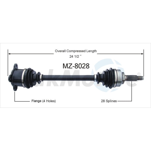 SURTRAK AXLE Fits select: 1986-1991 MAZDA RX7