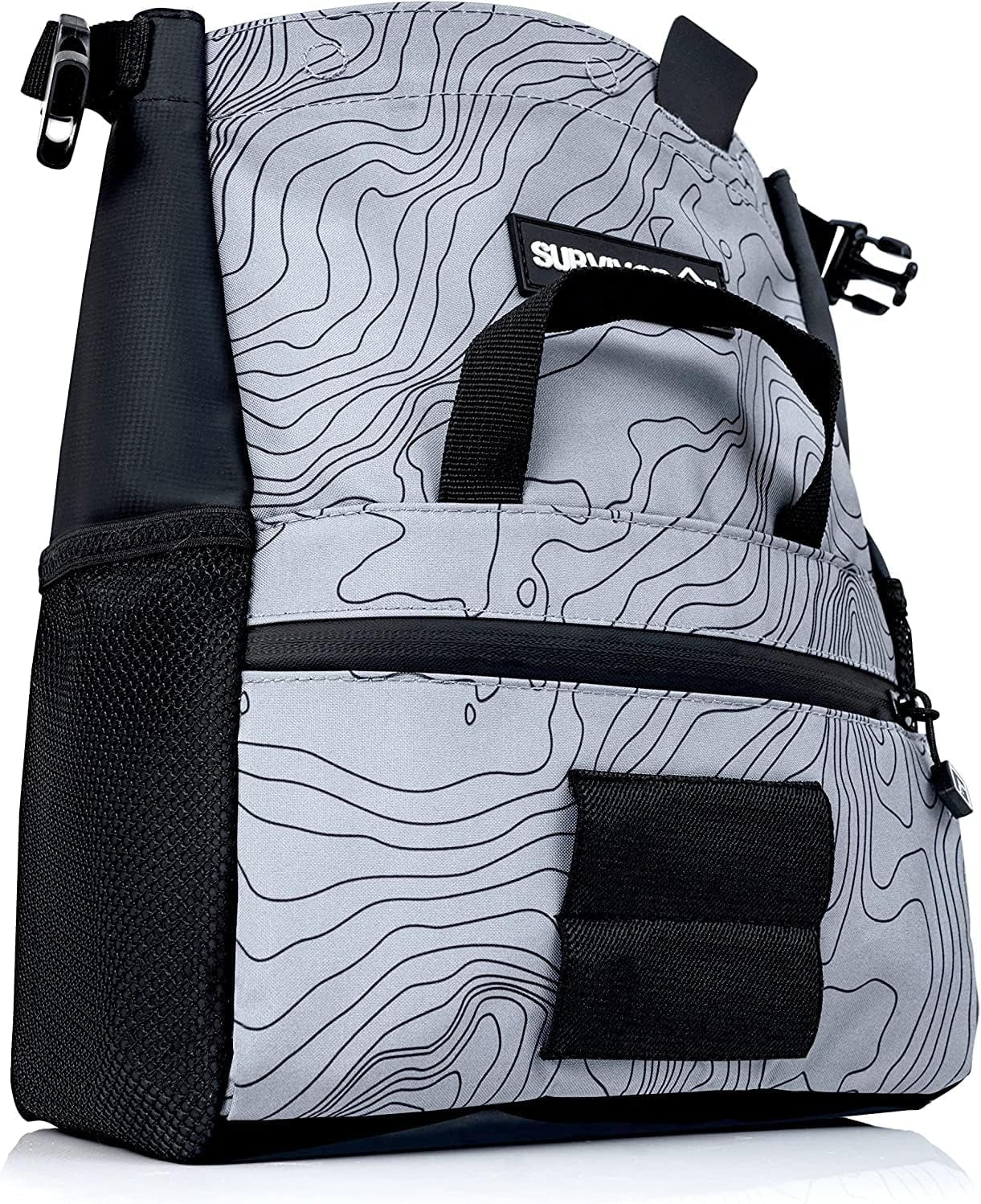 SURVIVOR Chalk Bucket with Iconic Topographical Map Large Size Chalk