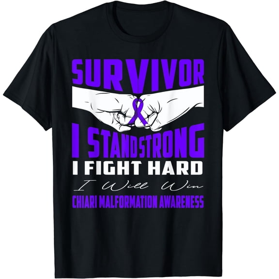 SURVIVOR I STAND STRONG CHIARI MALFORMATION Awareness T-Shirt
