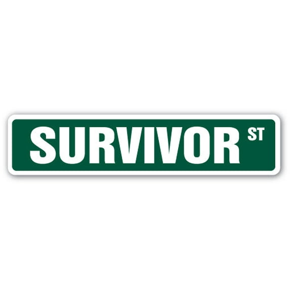 SURVIVOR Street Sign TV show contestant survivalist | Indoor/Outdoor | 30" Wide